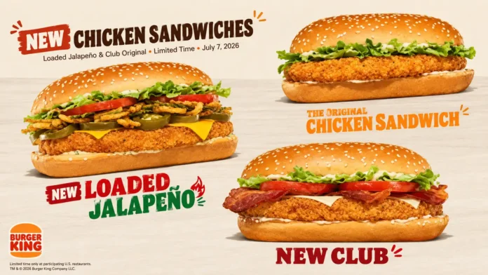 Burger King New Chicken Sandwiches 2026