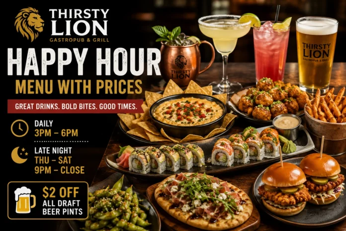 Thirsty Lion Happy Hour