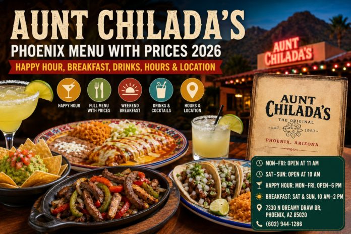 Aunt Chilada’s Phoenix Menu