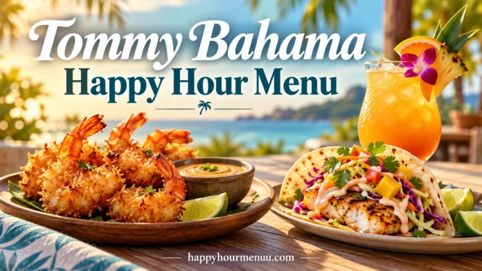 Tommy Bahama happy hour