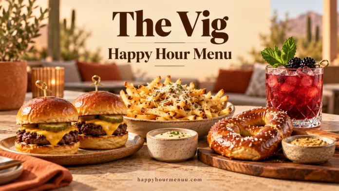 the vig happy hour